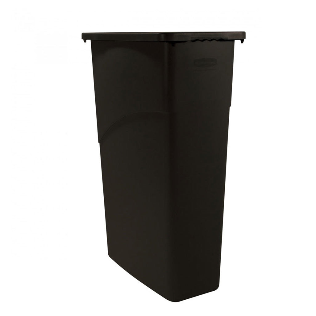 Trash Can - 23 gal Slim Black