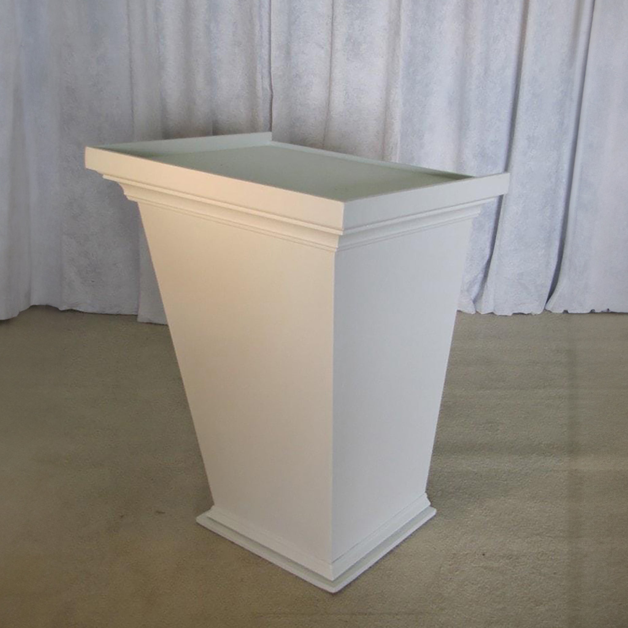 White Mayor's Podium