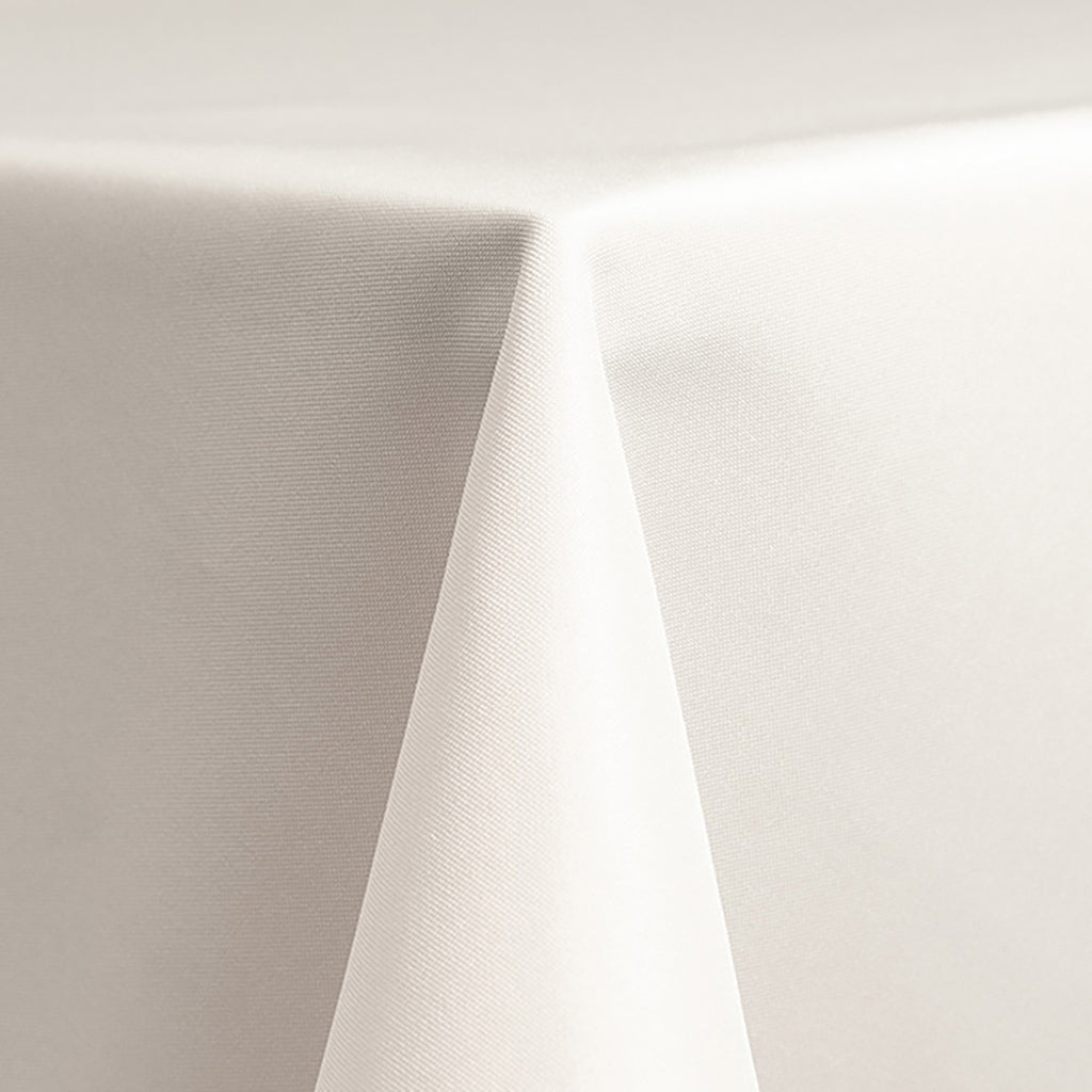 White Solid Polyester Linen