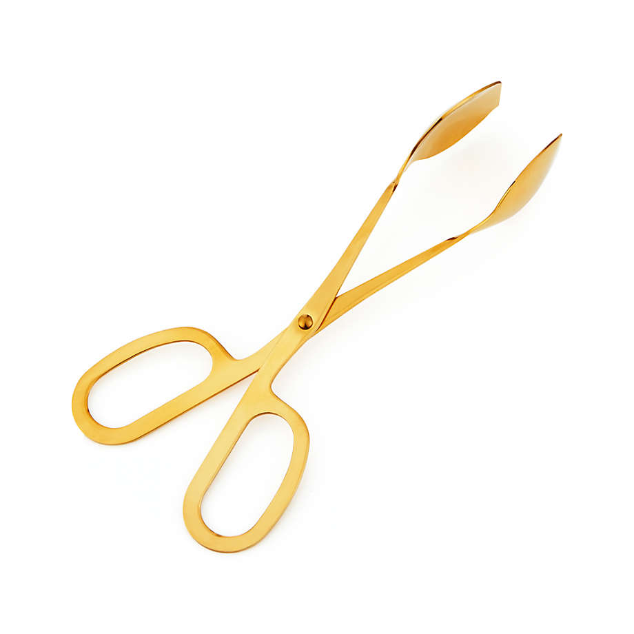 Tong - Salad Scissor Tong 10" Gold