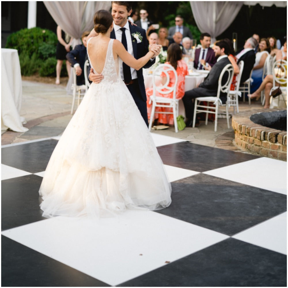 Black and White Dance Floor (per sq. ft.)