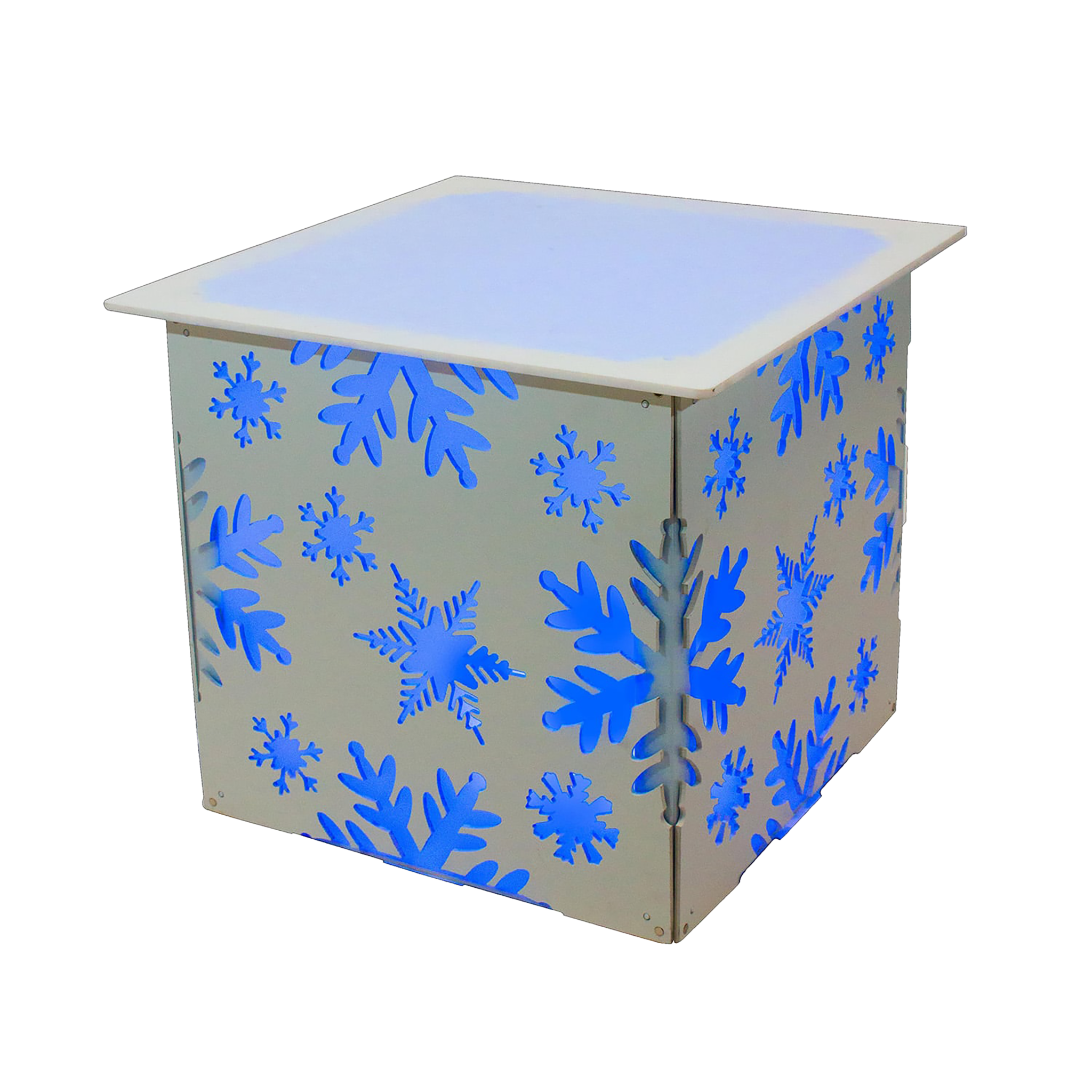 Style Tyles Snowflake End Table
