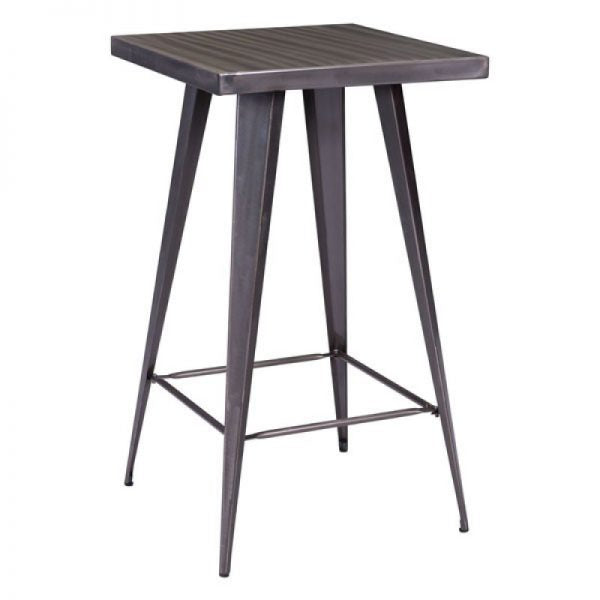 Tolix Gun Metal Bistro Table