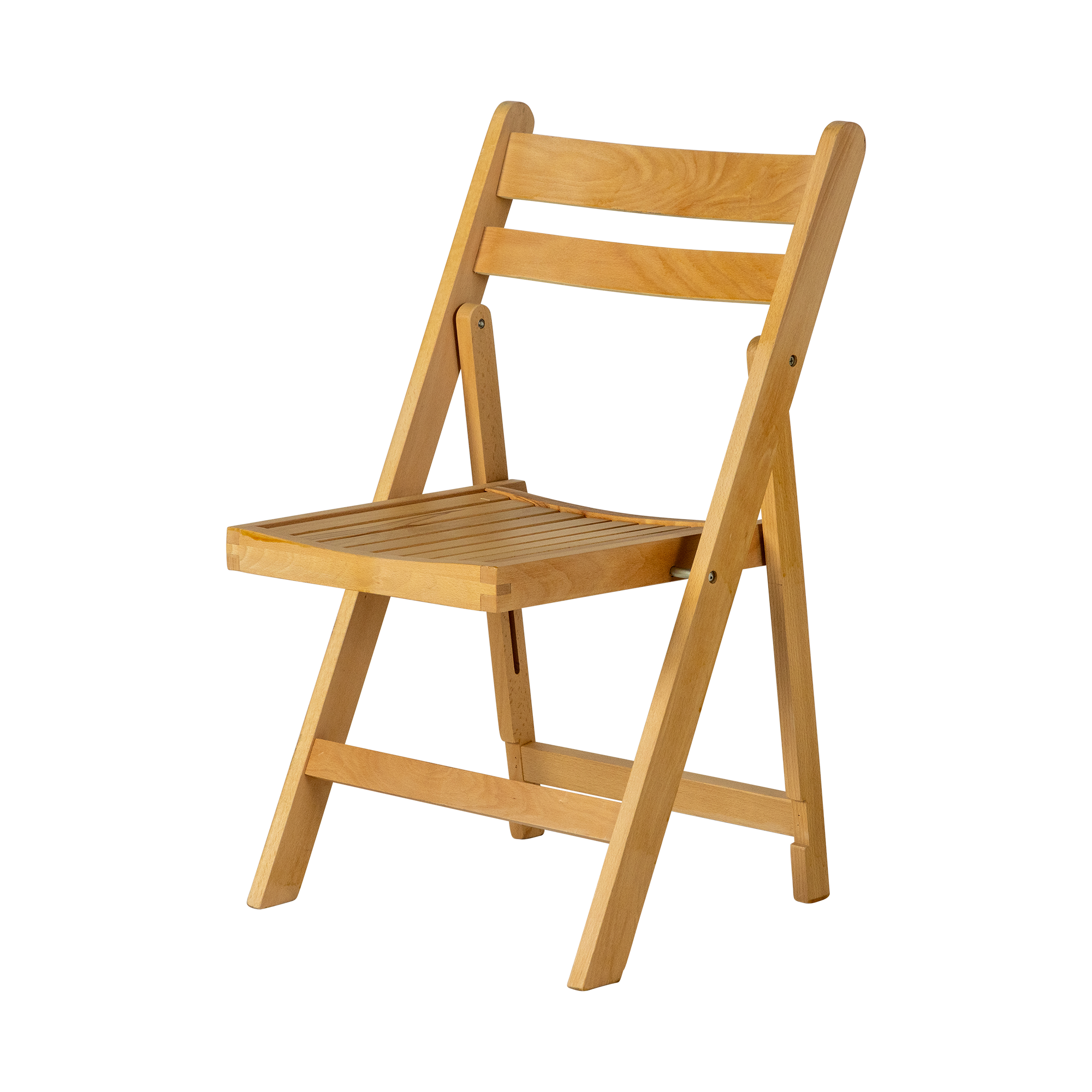 Wood Slatted Natural Chair