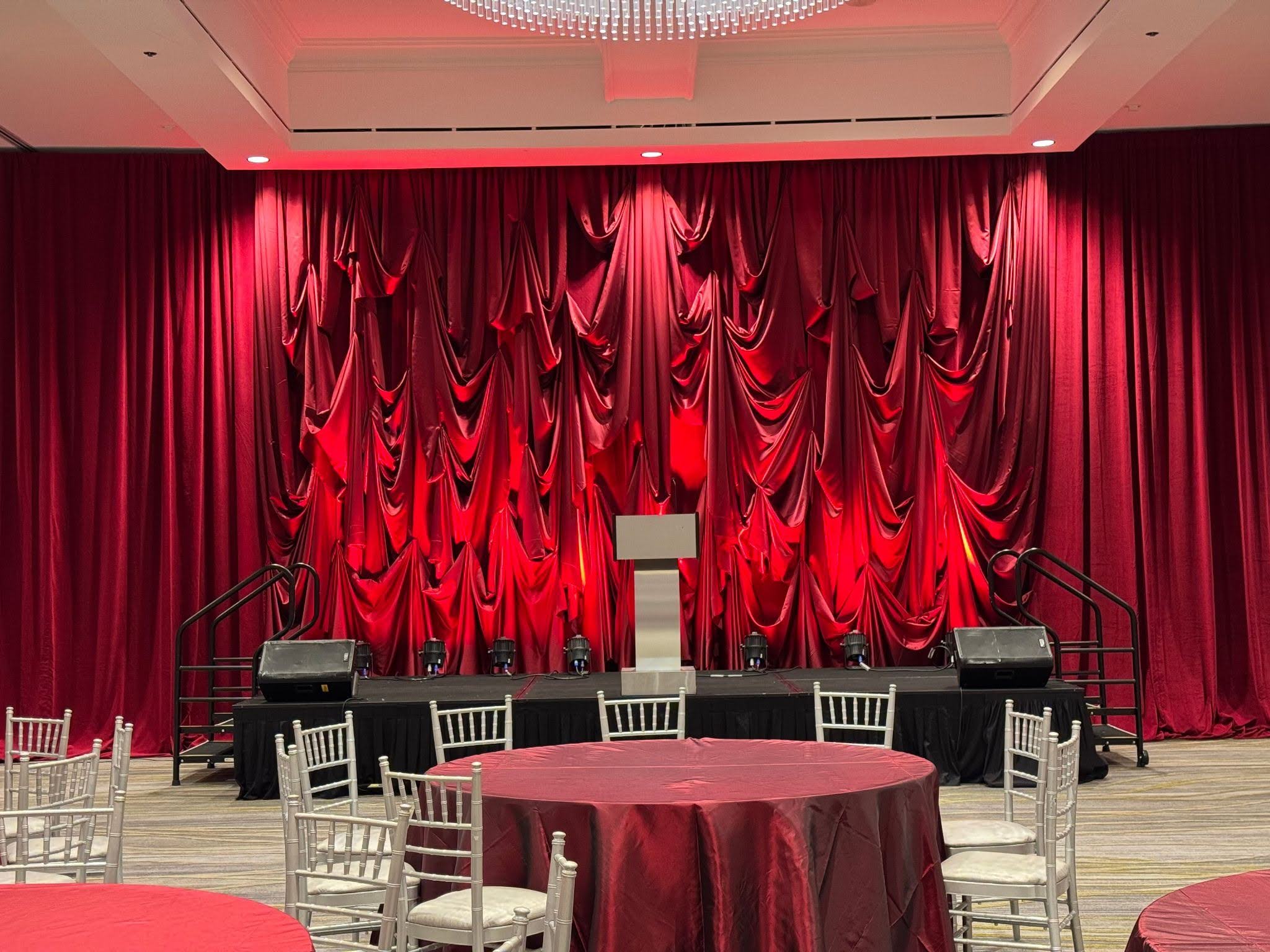 Drapery Backdrop for a Formal Event