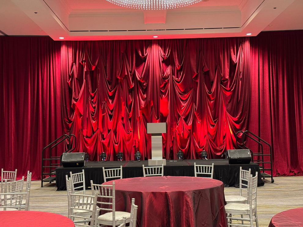 Drapery Backdrop for a Formal Event