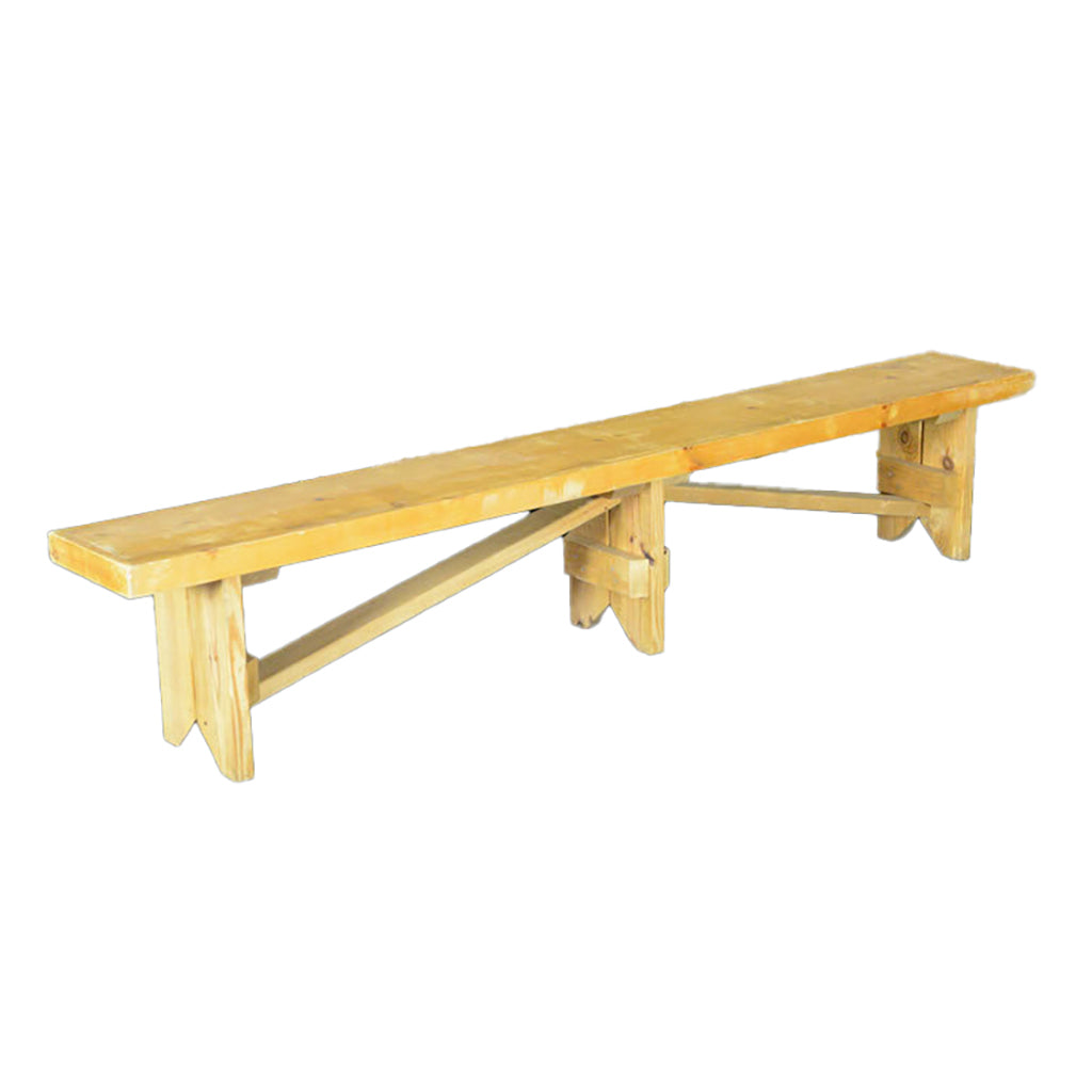 8' Farm Golden Oak Bench