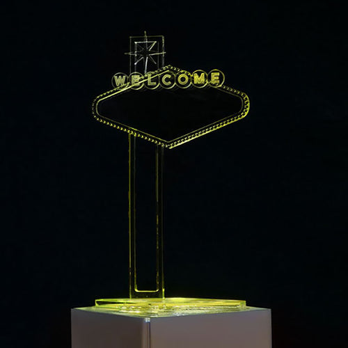 Acrylic Centerpiece: Las Vegas