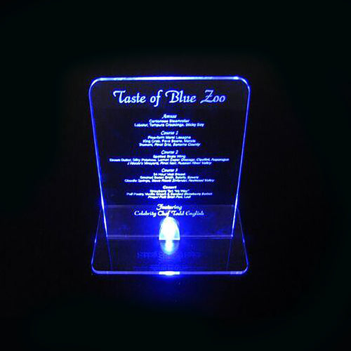 Custom Acrylic Menus