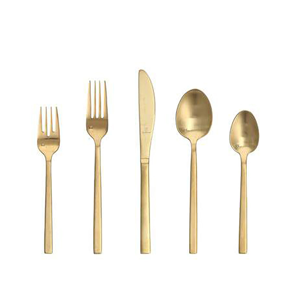 Arezzo Brushed Gold Flatware