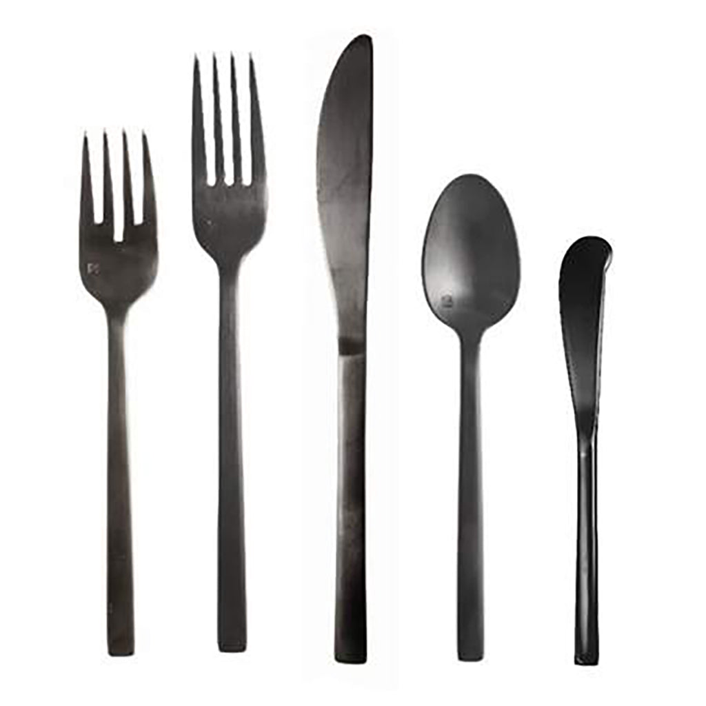 Arezzo Brushed Black Flatware