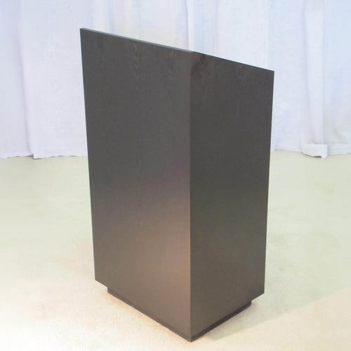 Black Wood Grain Laminate Podium