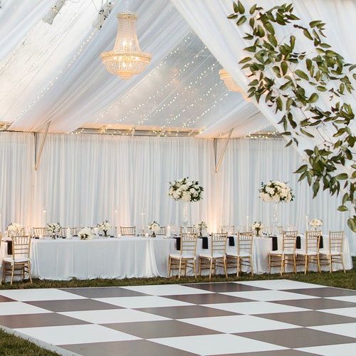 Black and White Dance Floor (per sq. ft.)