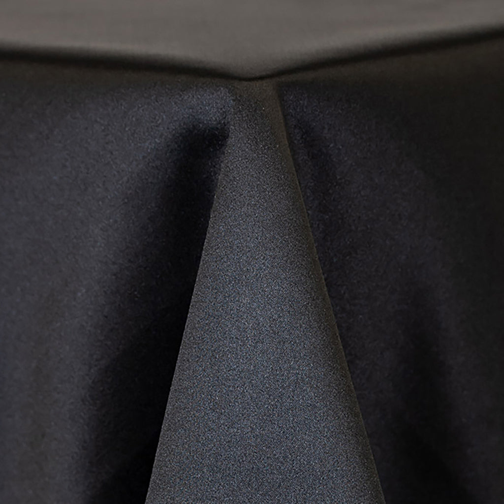 Black Matte Satin Linen