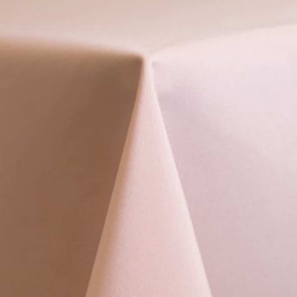 Blush Pink Solid Polyester Linen