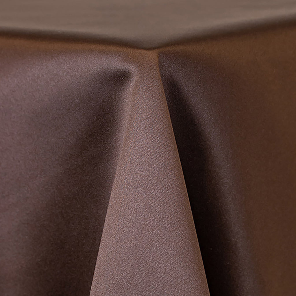 Brown Matte Satin Linen