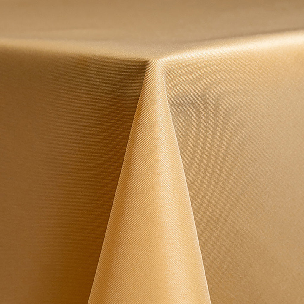 Camel Beige Solid Polyester Linen