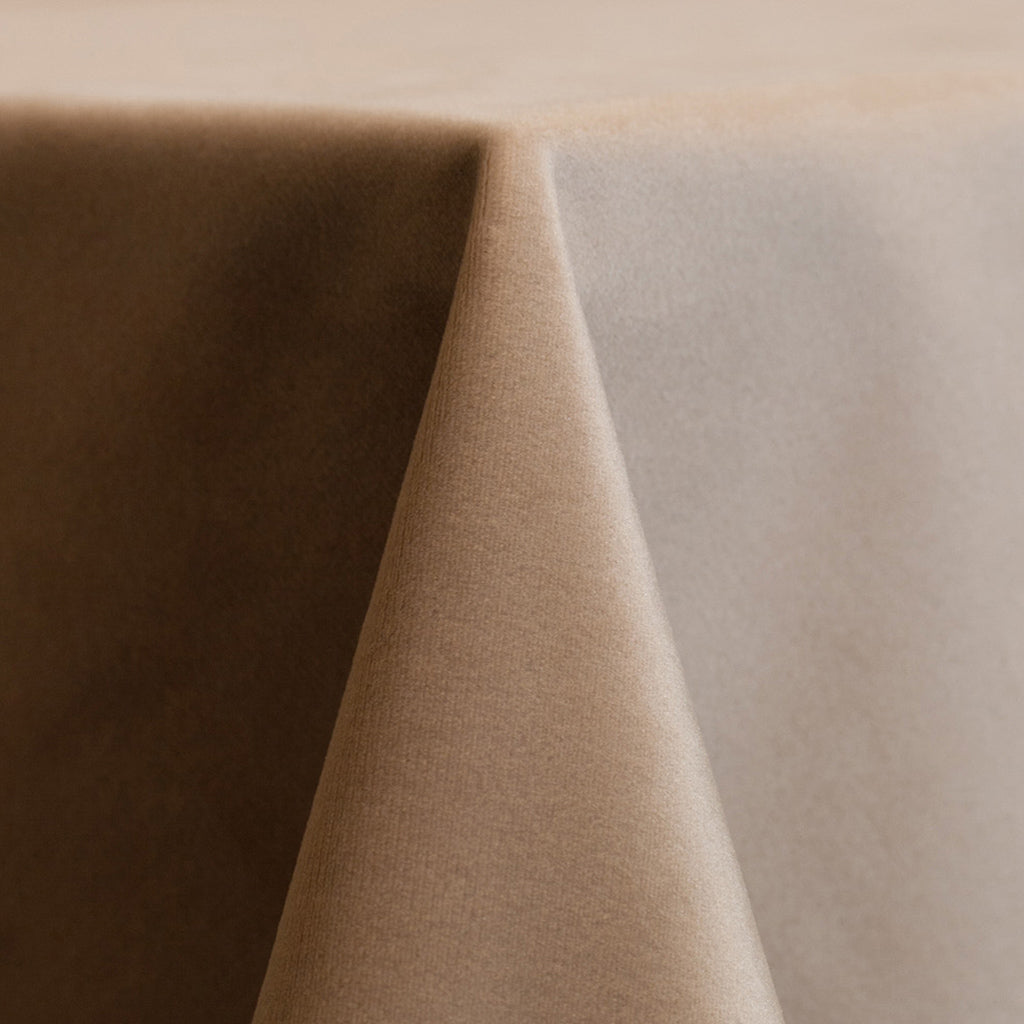 Cashmere Beige Velvet Linen