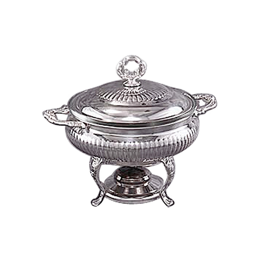 Chafer - 3 qt Round Silver