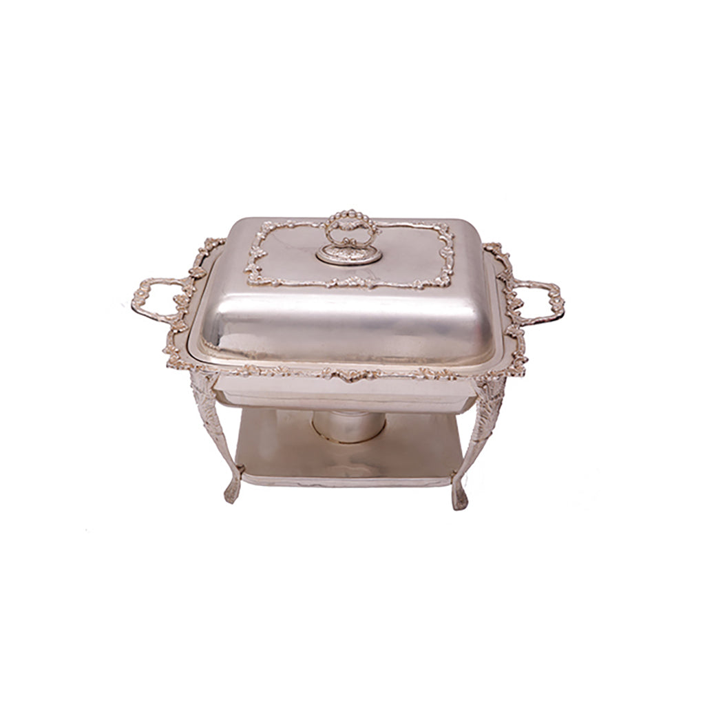 Chafer - 4 qt Square Silver