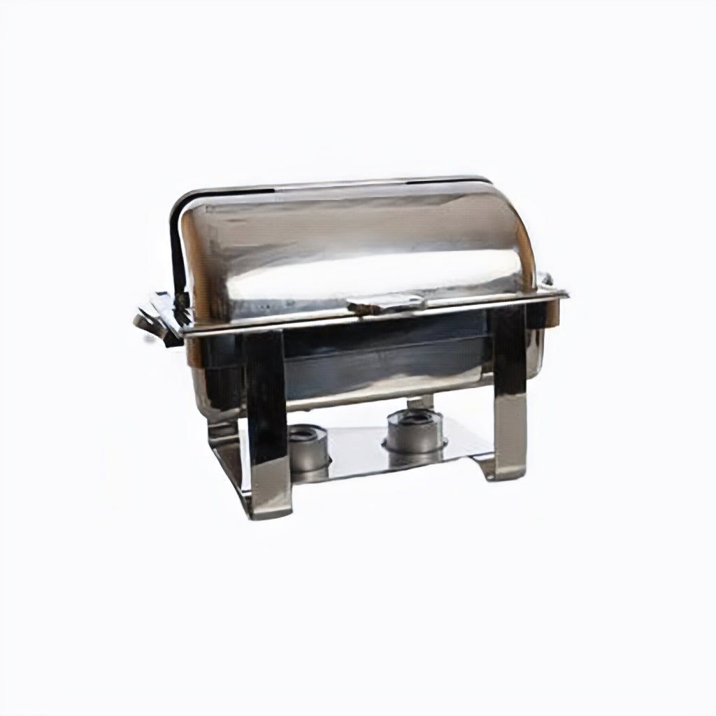 Chafer - 8 qt Rectangular Roll Top Stainless Steel