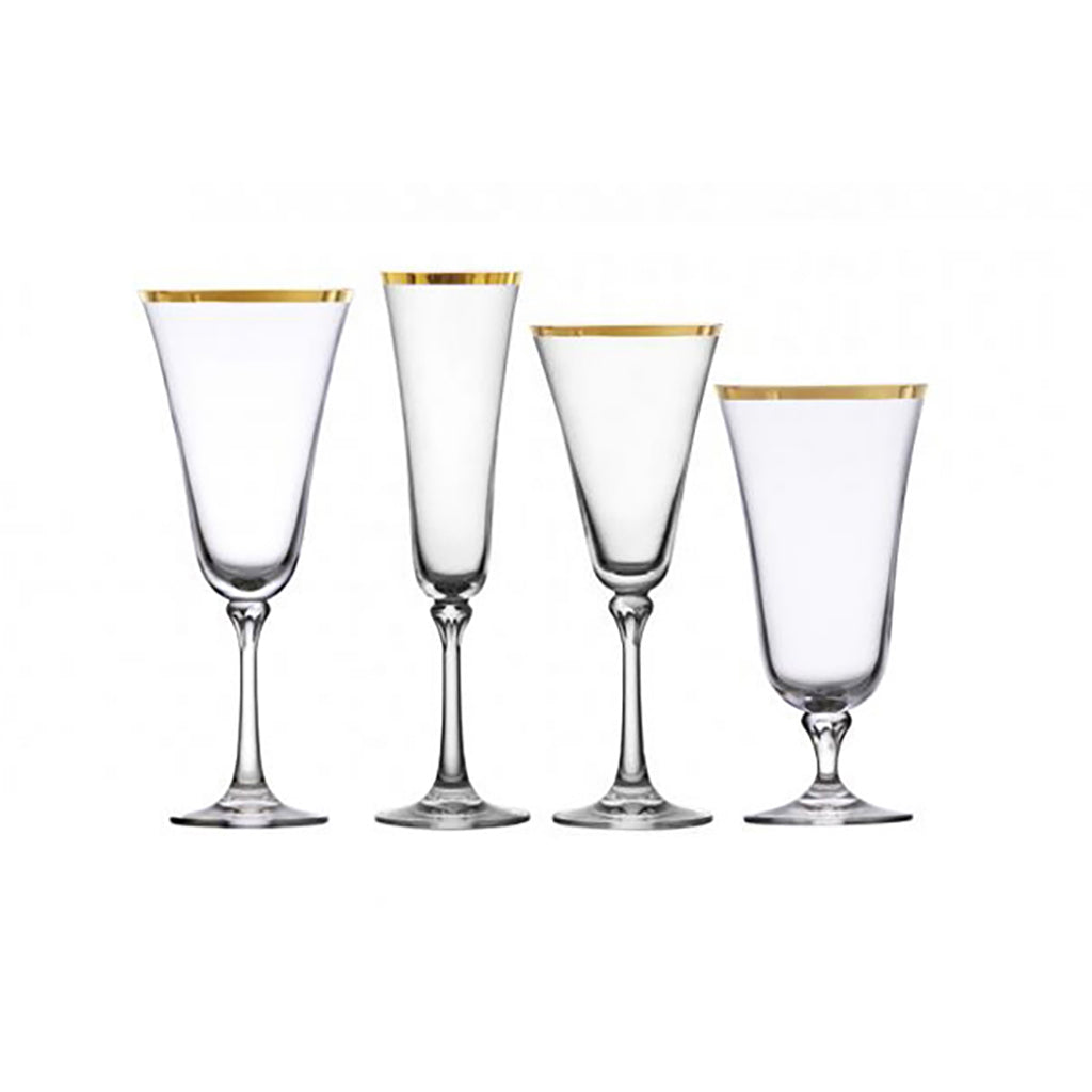 Charlotte Gold Rim Set