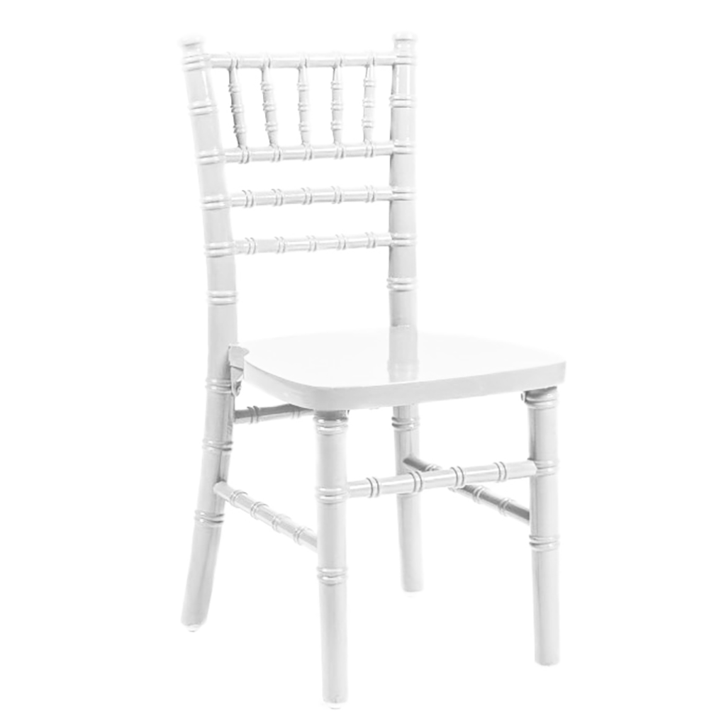 Children's Chiavari White Resin Chair