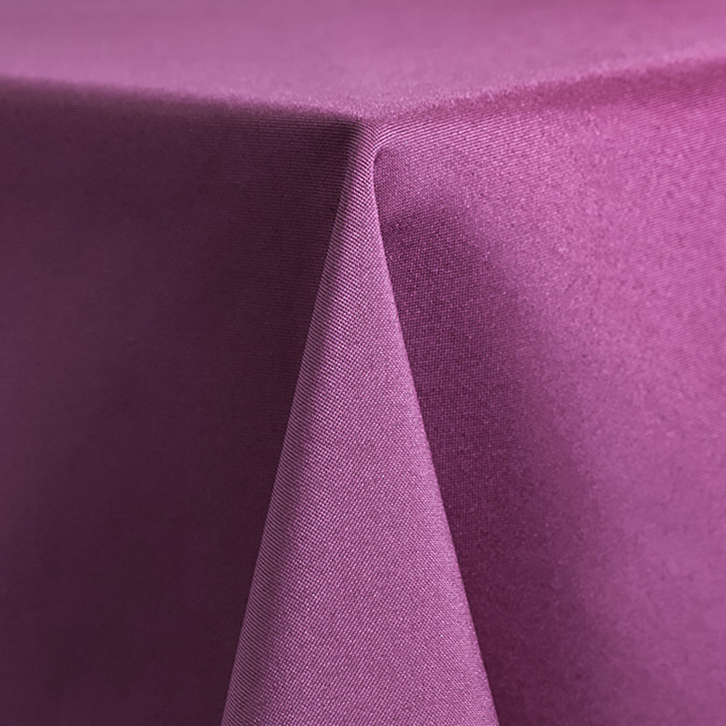 Claret Purple Solid Polyester Linen