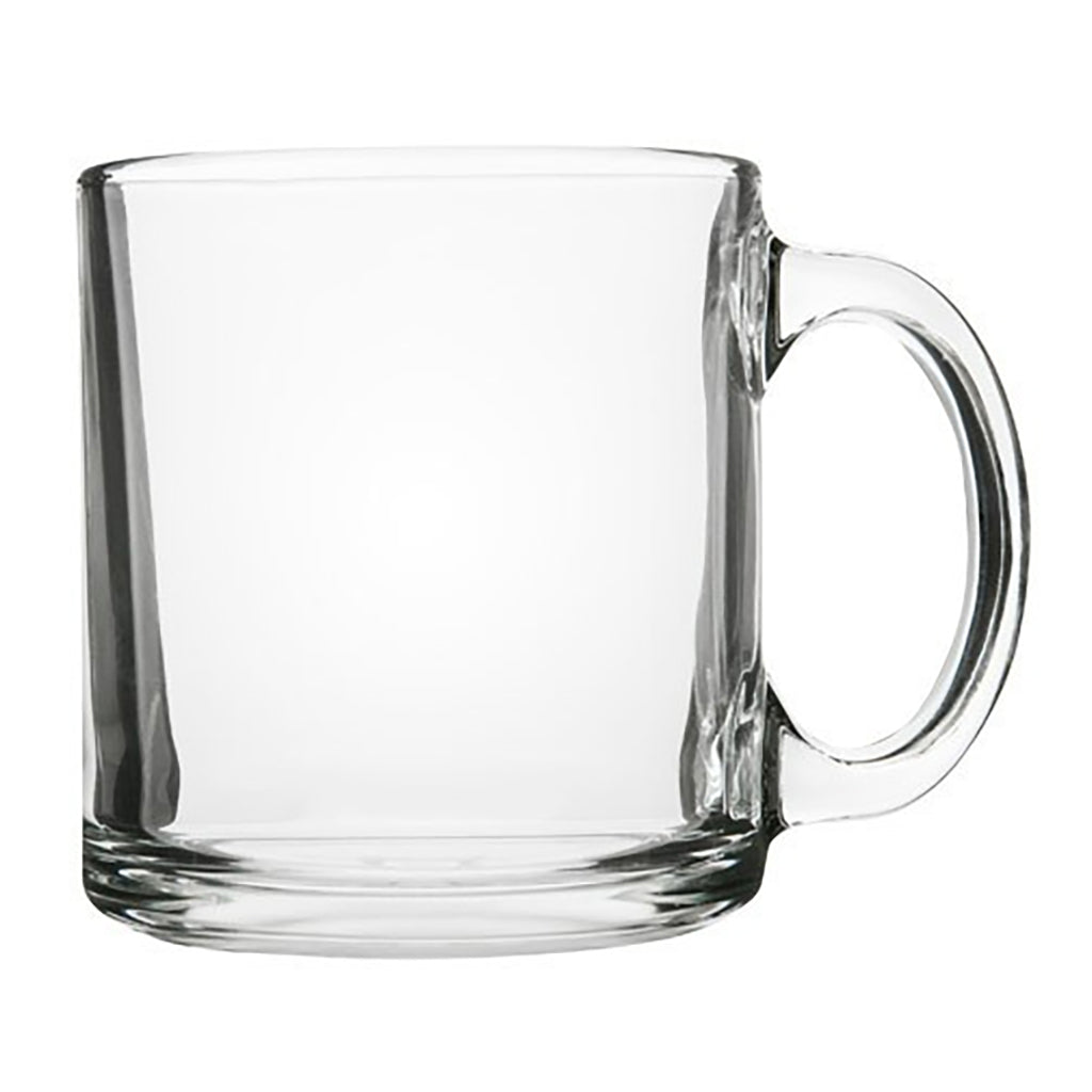 Clear Glass Mug - 10 oz