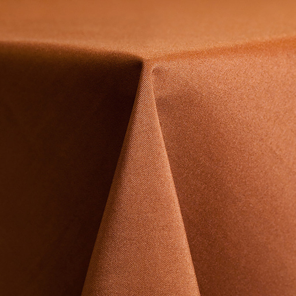 Copper Solid Polyester Linen