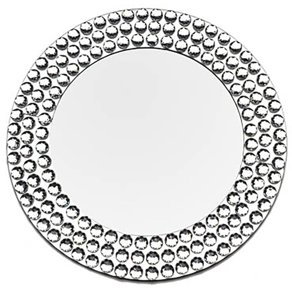 Diamond Mirror Glass Charger