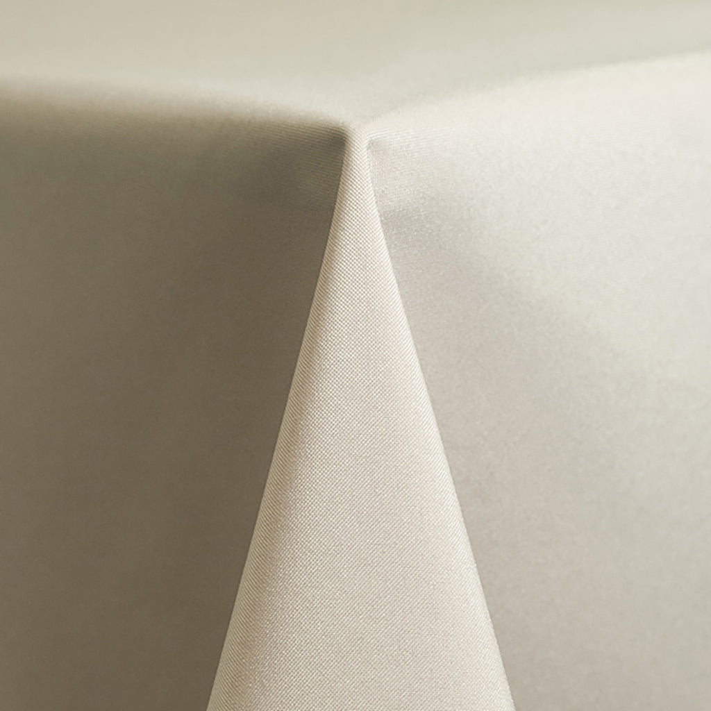 Dove Grey Solid Polyester Linen