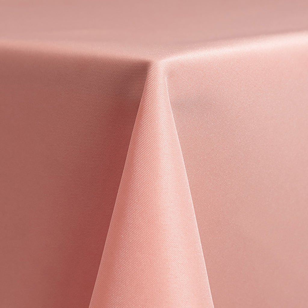 Dusty Rose Pink Solid Polyester Linen