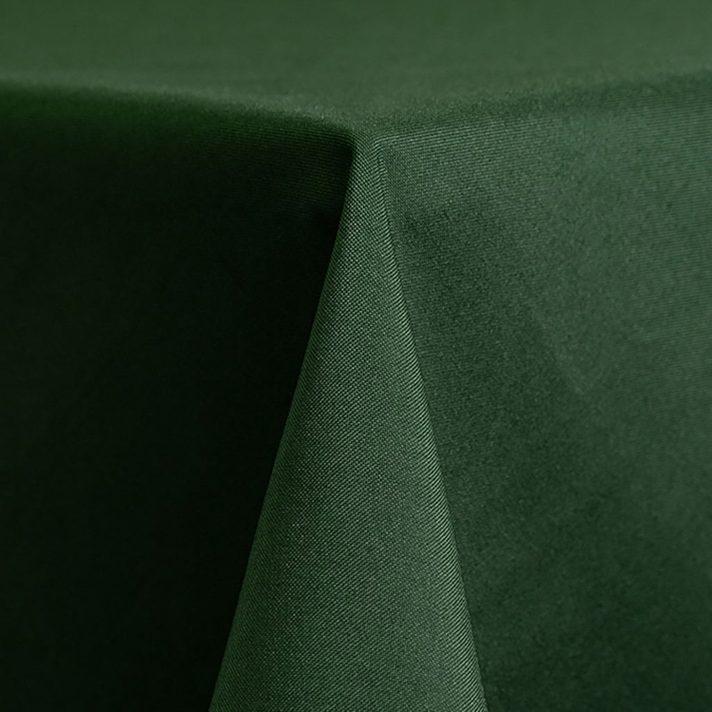 Forest Green Solid Polyester Linen