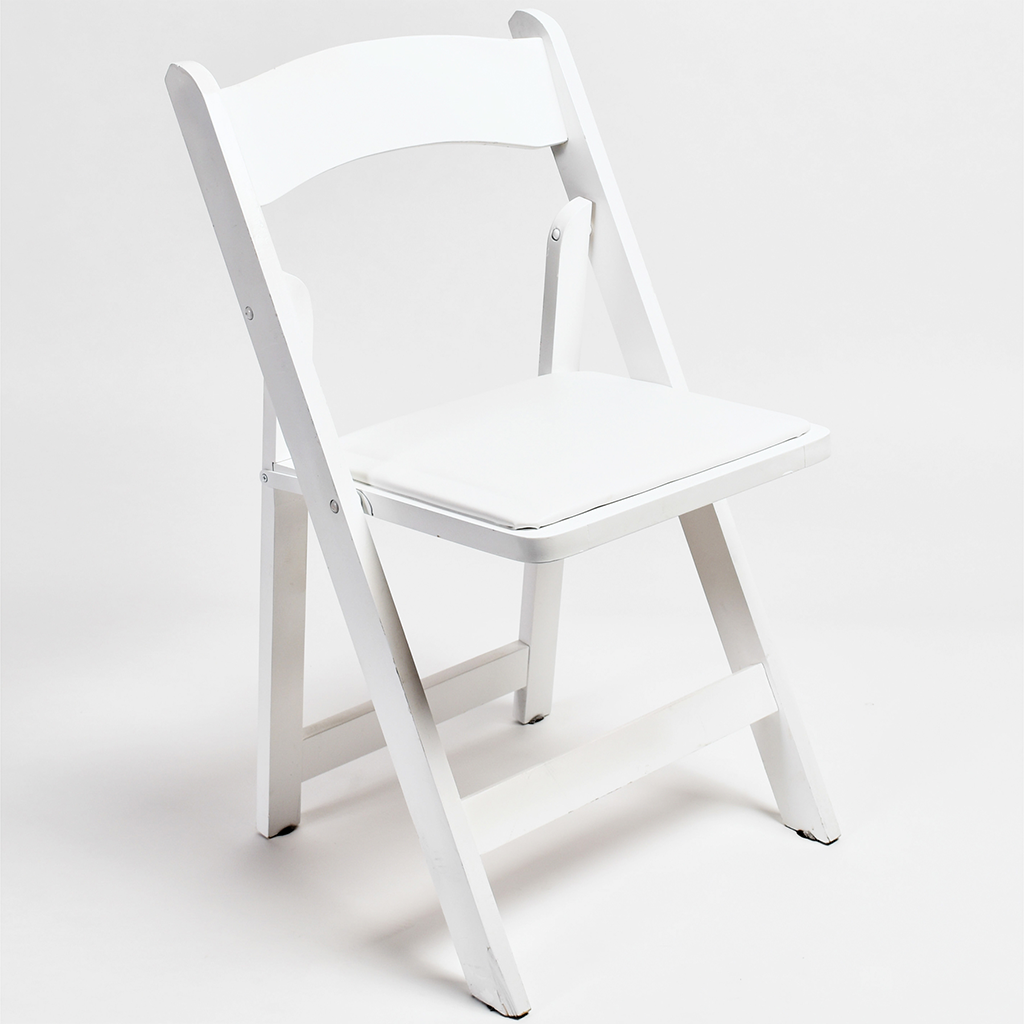 Garden Folding White Resin Chair