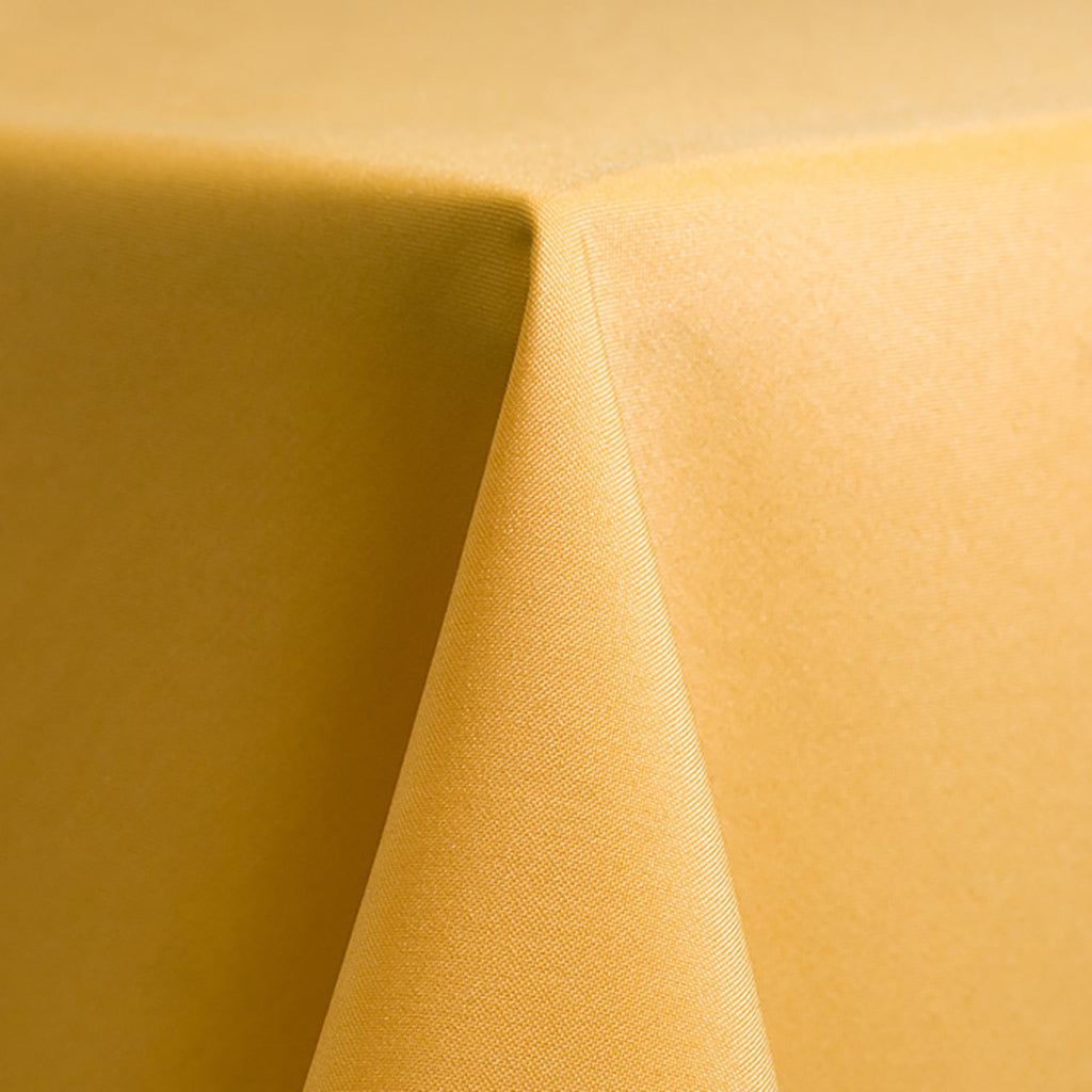 Gold Solid Polyester Linen