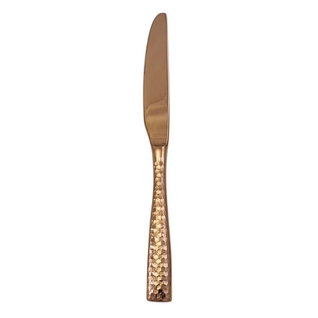 Hammered Rose Gold Flatware