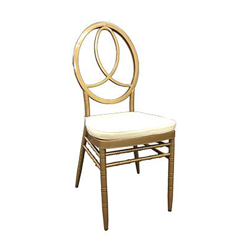 Infinity Gold Metal Chair