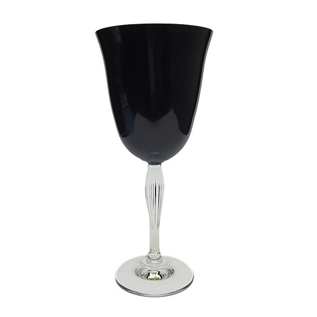 Lido Black Water Goblet - 12 oz