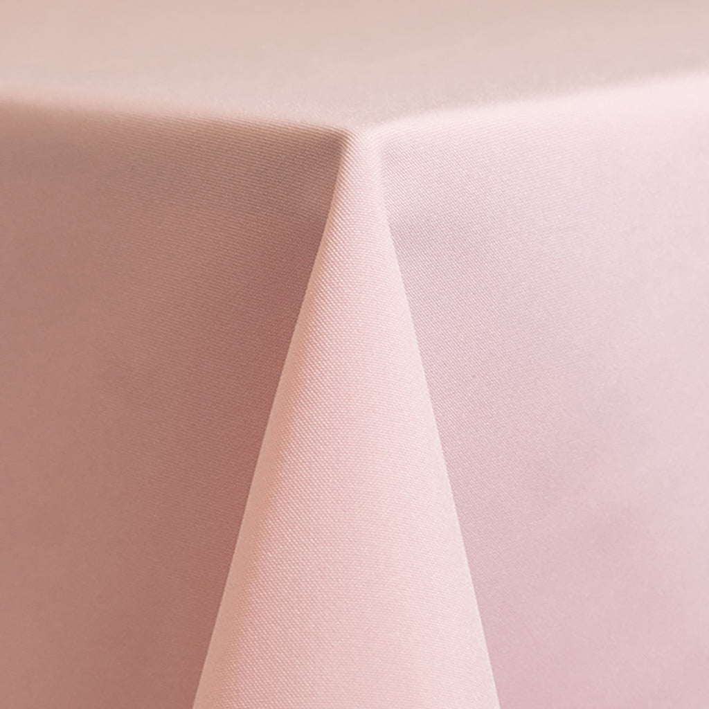 Light Pink Solid Polyester Linen