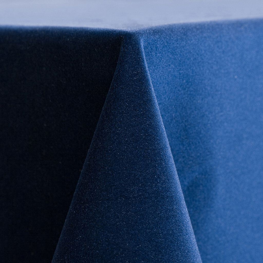 Marine Blue Velvet Linen