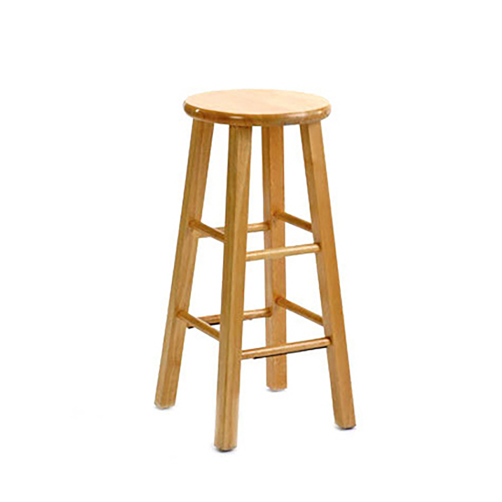 Natural Wood Barstool