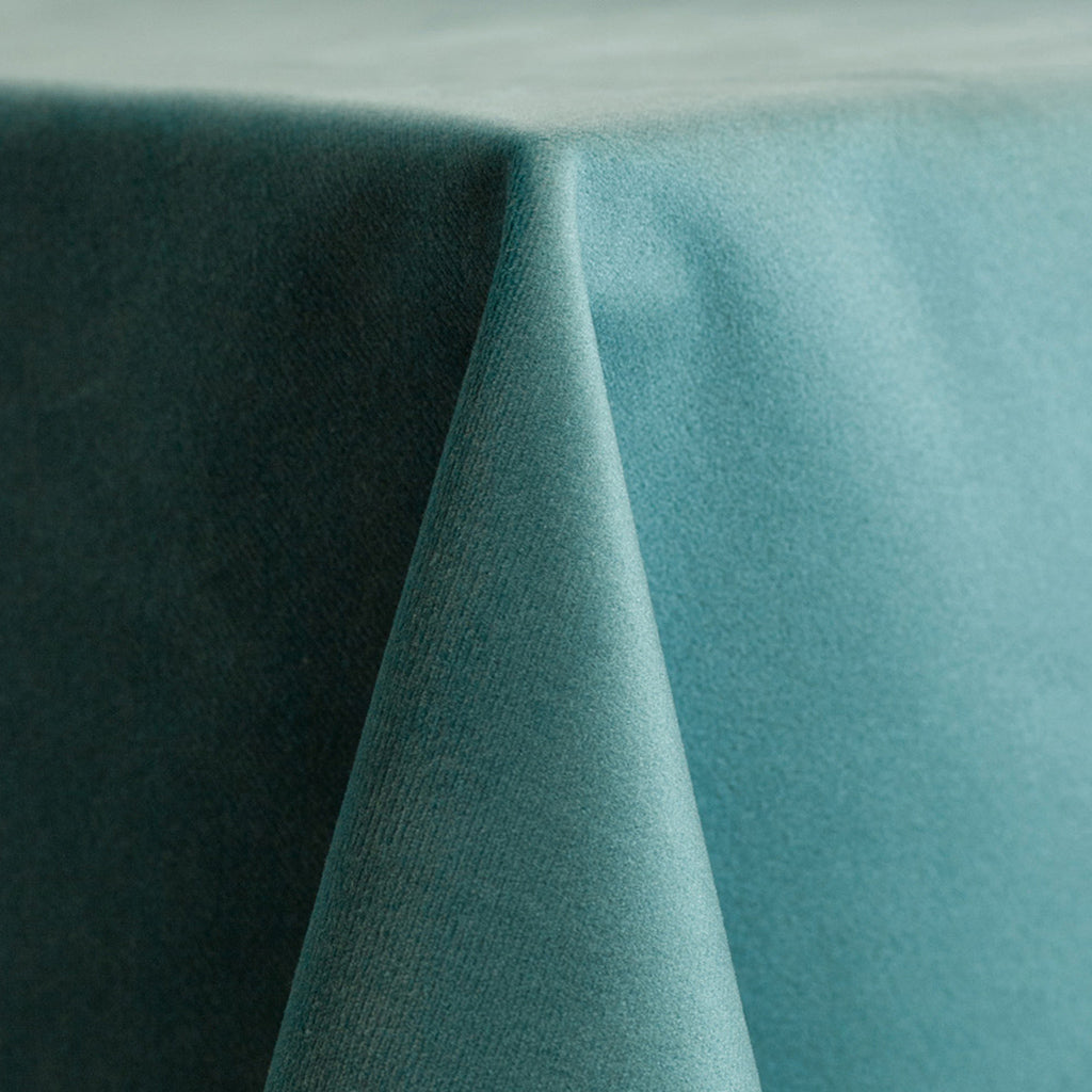 Ocean Blue Velvet Linen