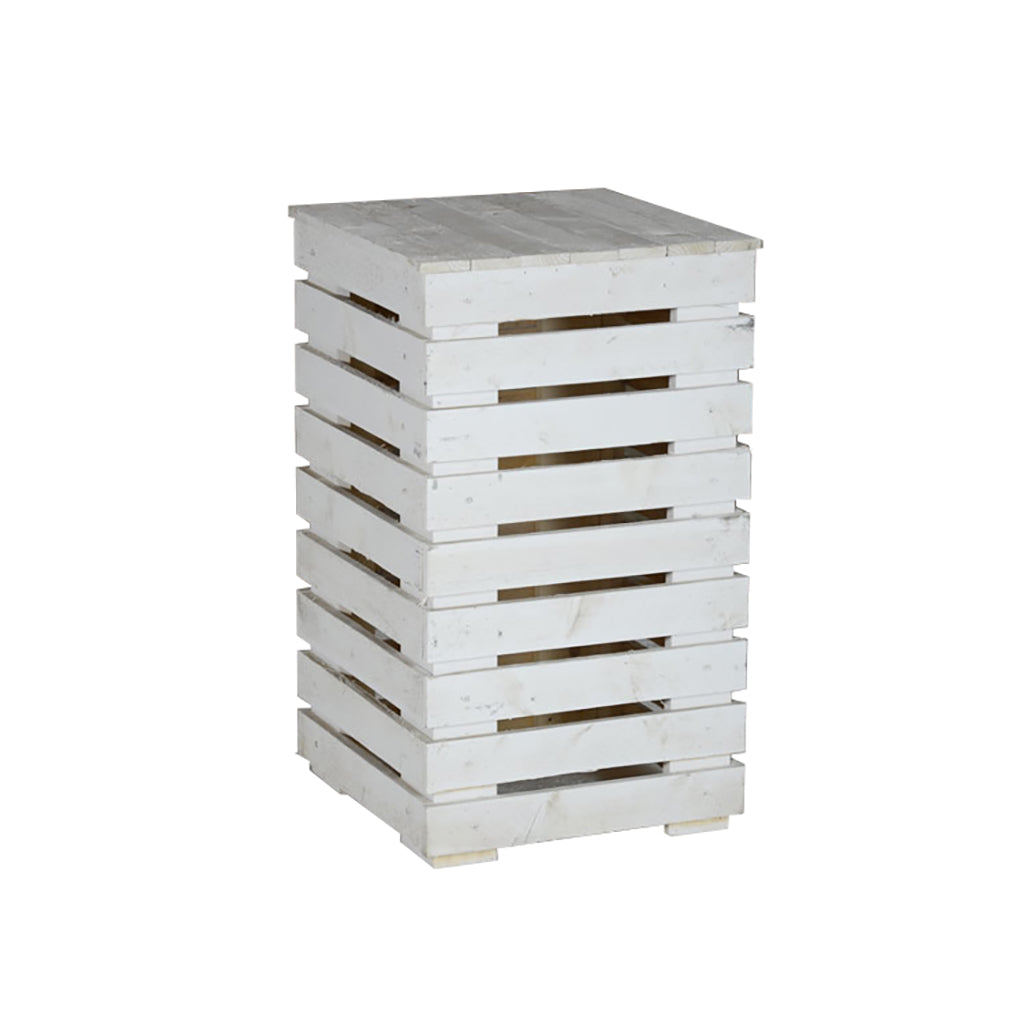 Pallet White Side Table