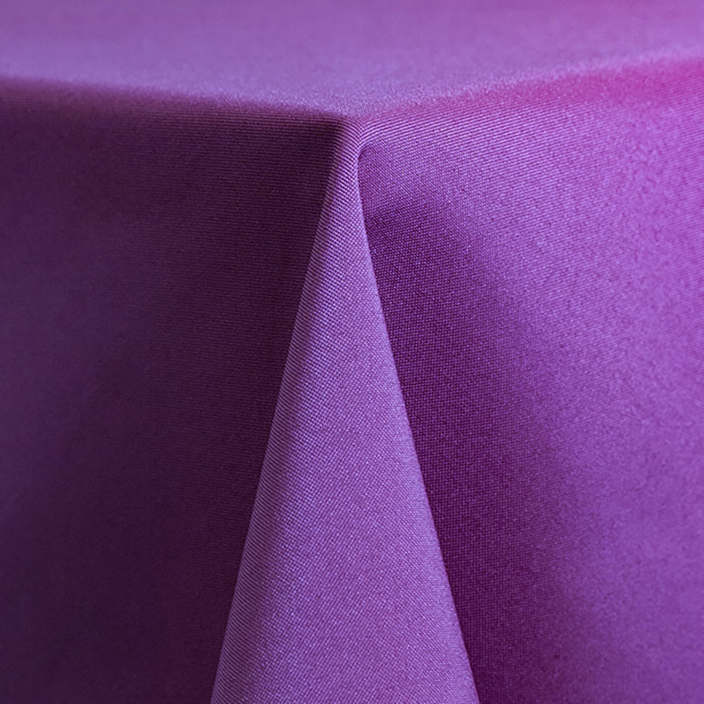 Purple Solid Polyester Linen