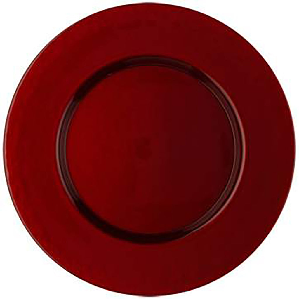 Red Glass Charger