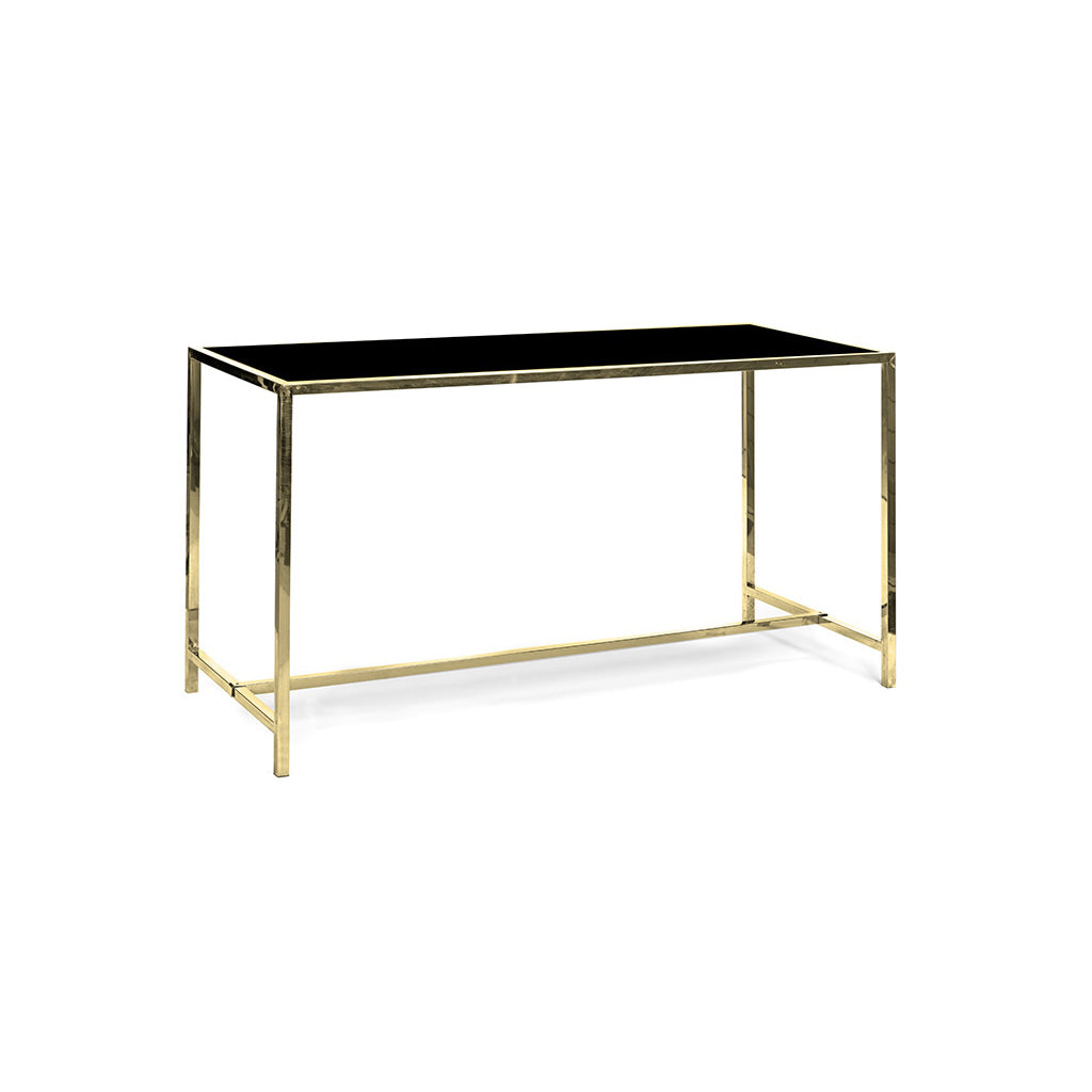 Rivington Black Acrylic w/ Gold Frame Community Table