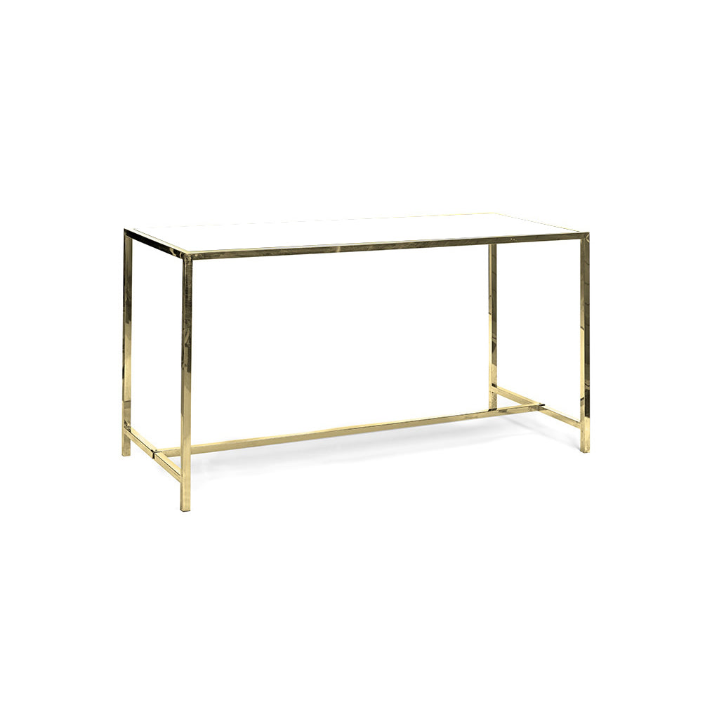 Rivington White Acrylic w/ Gold Frame Community Table