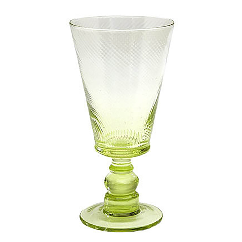 Roma Green Goblet - 8 oz