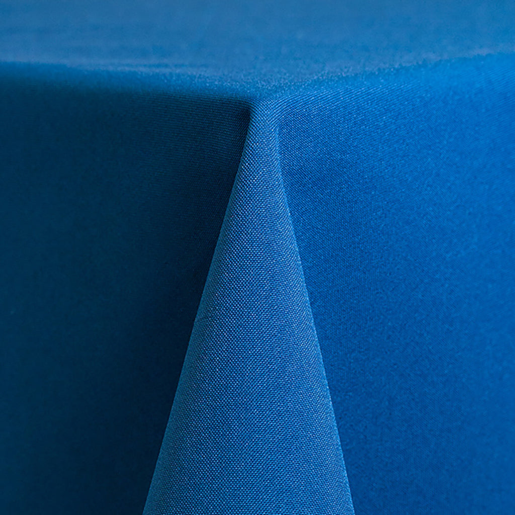 Royal Blue Solid Polyester Linen